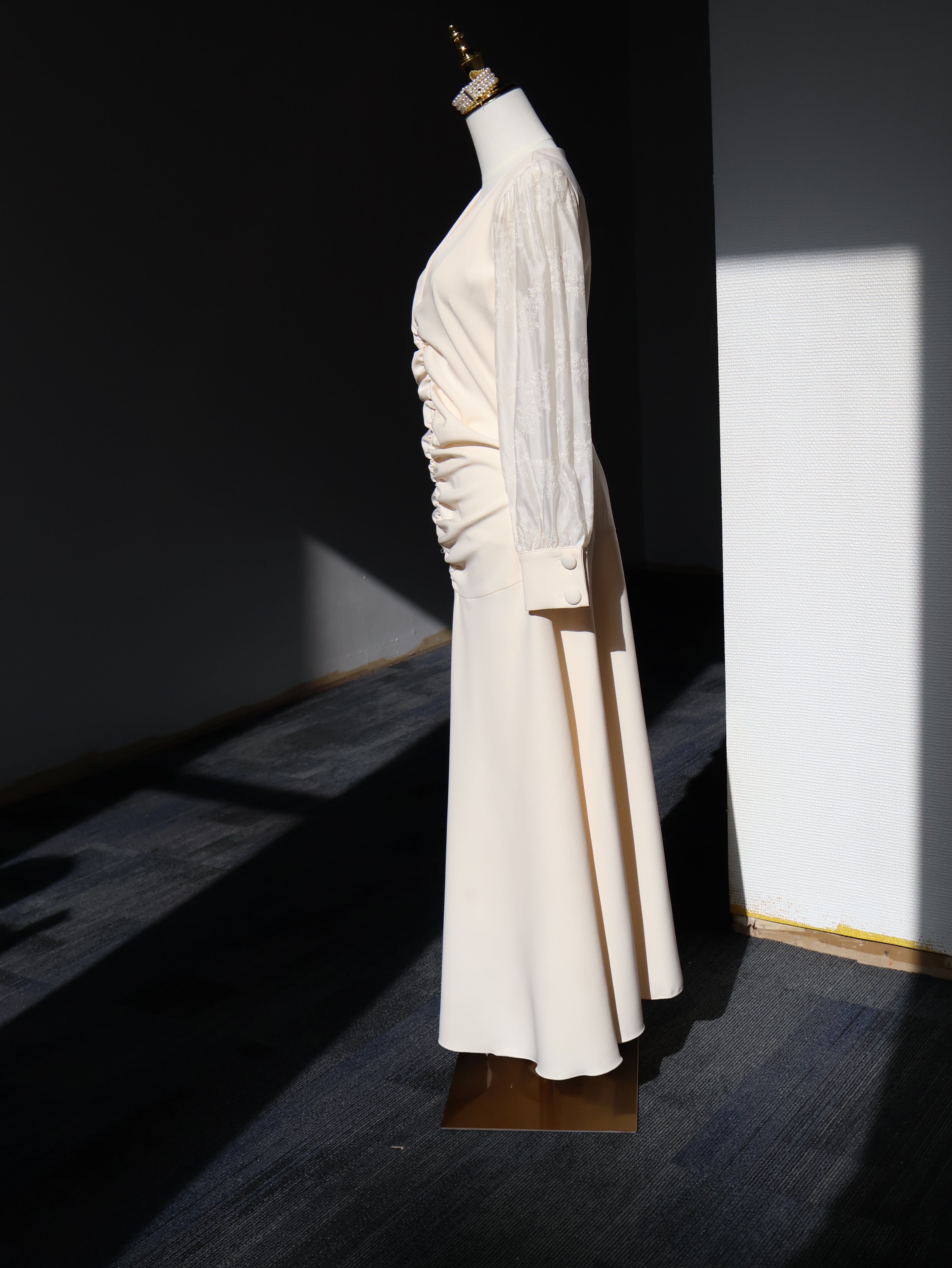 Ivory Poise Midi Dress, Off-White