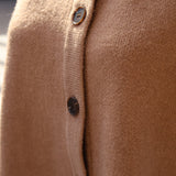 Mock Neck Button Down Knit Poncho
