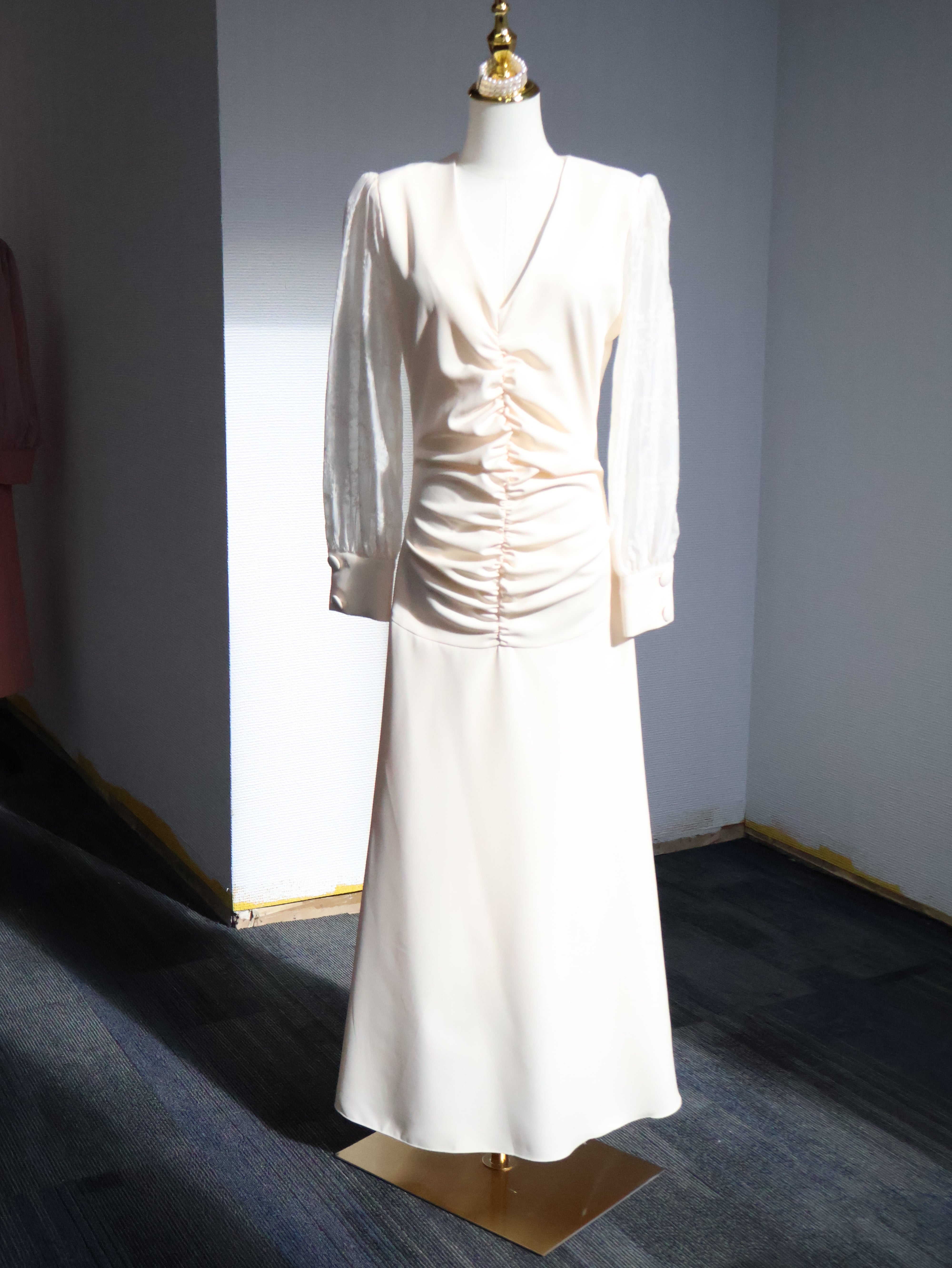 Ivory Poise Midi Dress, Off-White