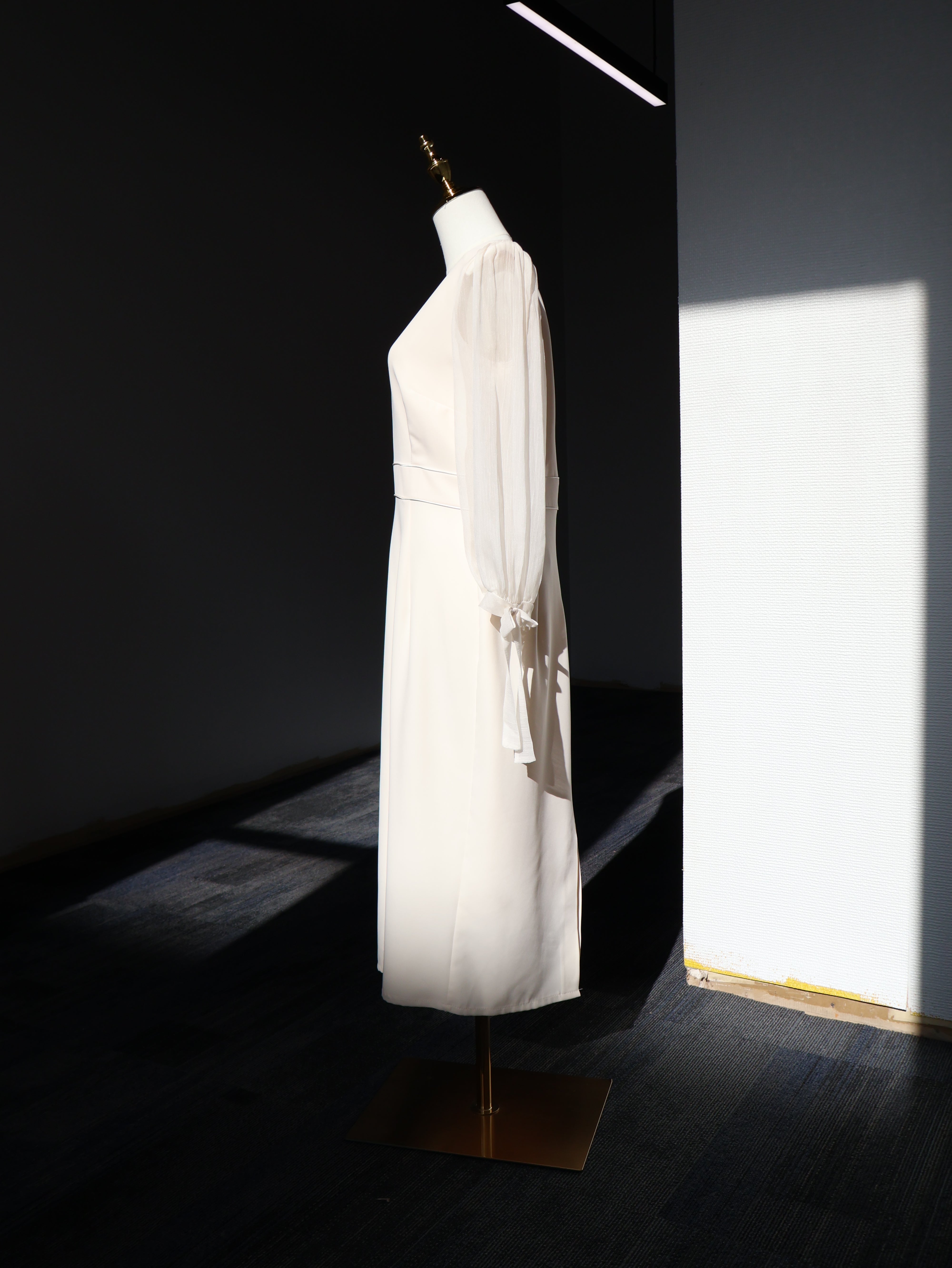 Ivory Reverie Midi Dress, White