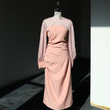 Midi Dress Rose Wood Reverie