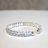 oval  shaped diamond bracelet