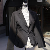 Elegant Peplum Waist Blazer