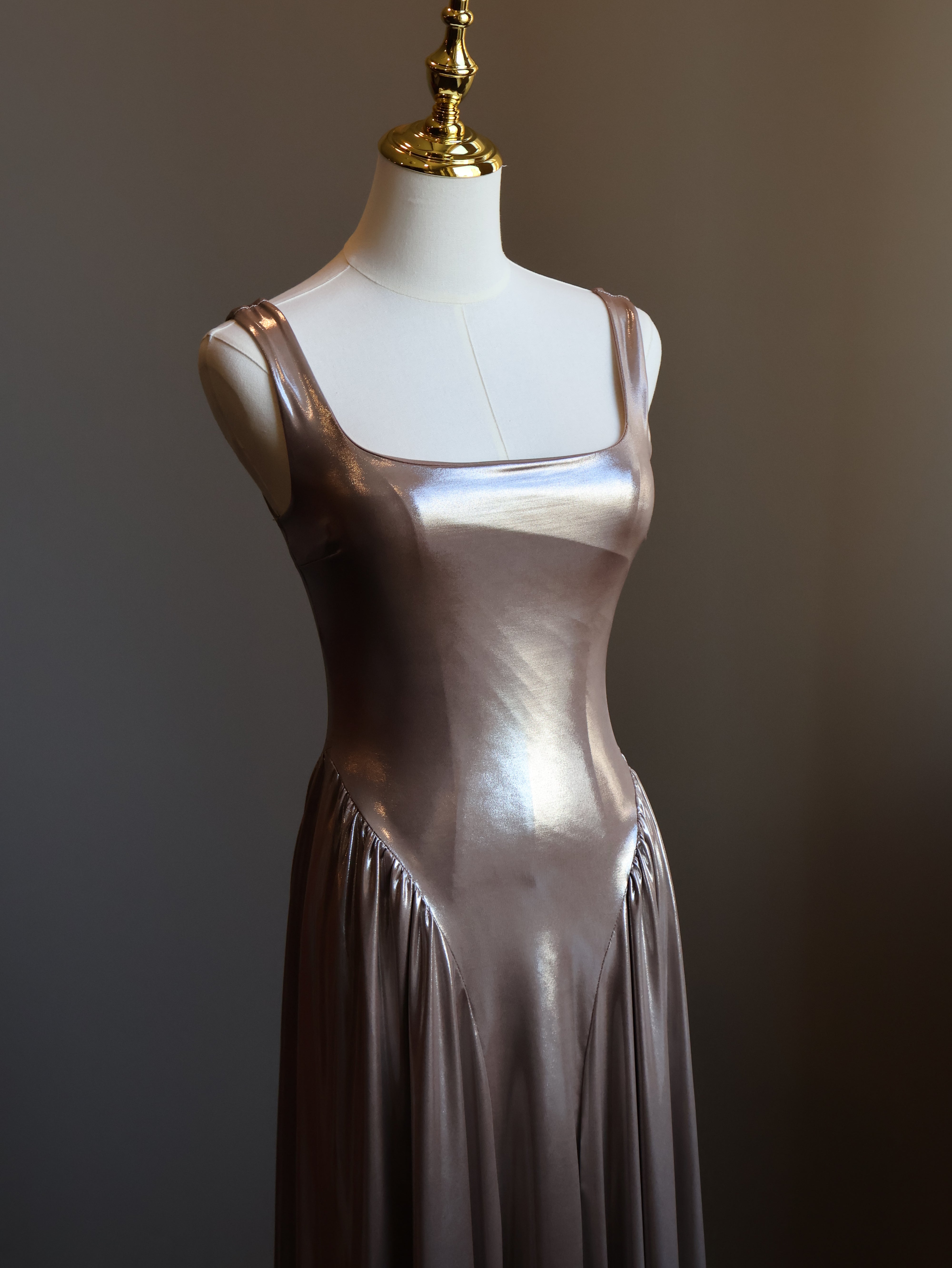 Metallic Maxi Dress