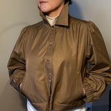 Dramatic Collar Blouson Jacket