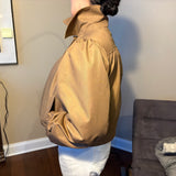 Dramatic Collar Blouson Jacket