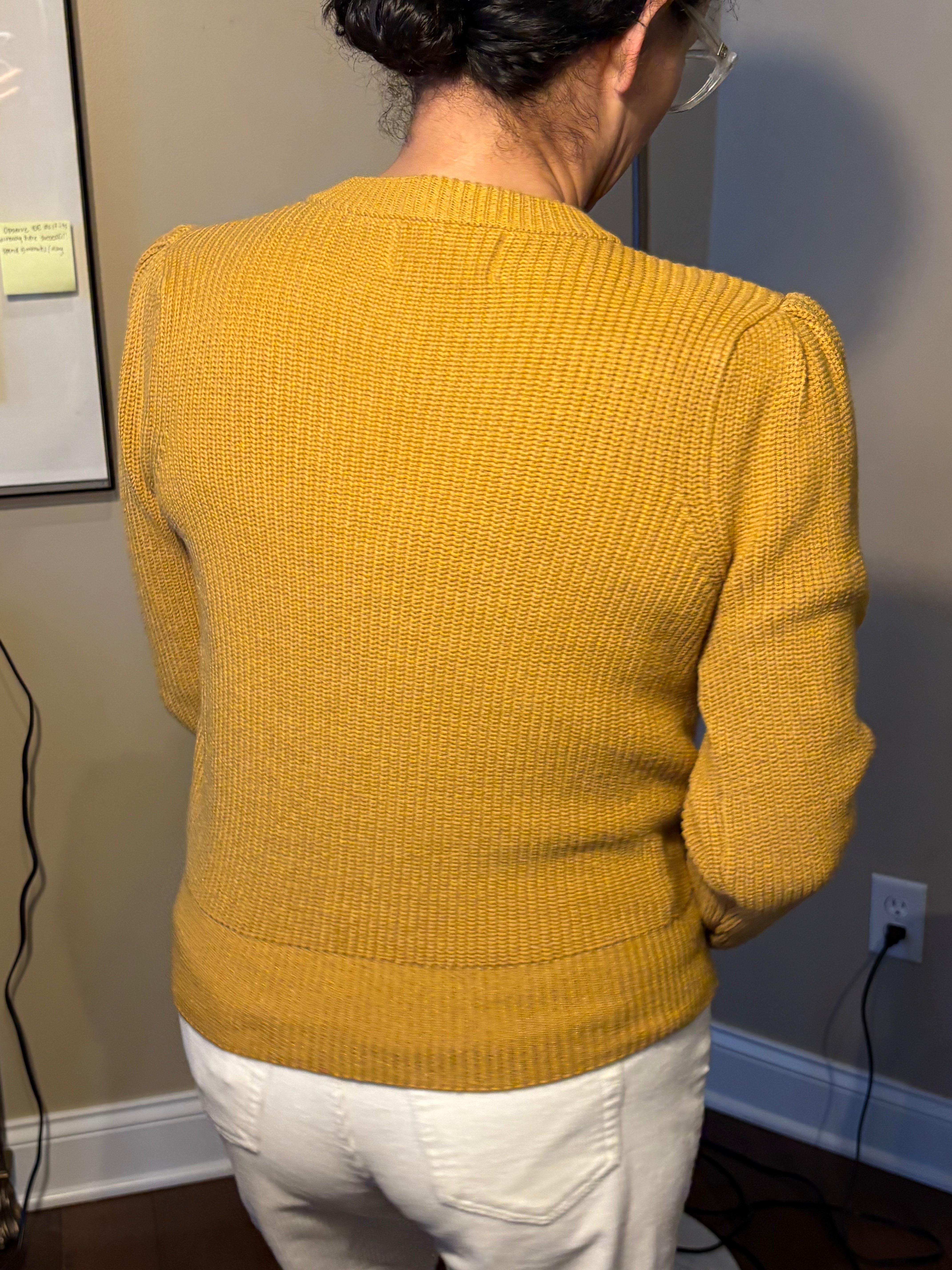 Puff Shoulder Cardigan